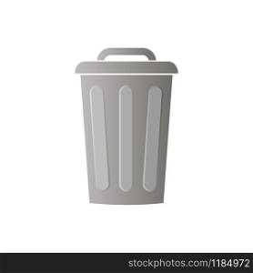 Trash can icon vector isolated on white background. Trash can icon vector isolated on white