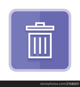 trash can line icon