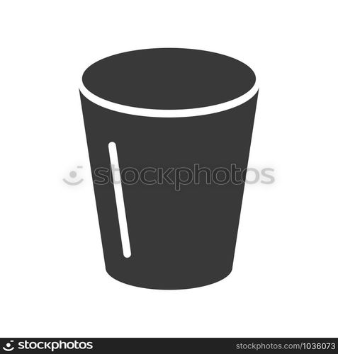 Trash can or bin icon symbol in vector