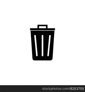 trash can vector icon illustration template design