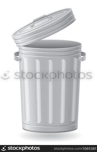 trash can vector illustration isolated on white background