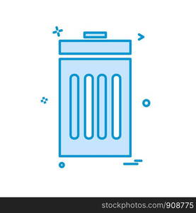 Trash icon design vector