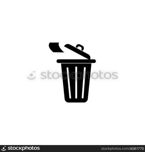 trash icon logo vector design template