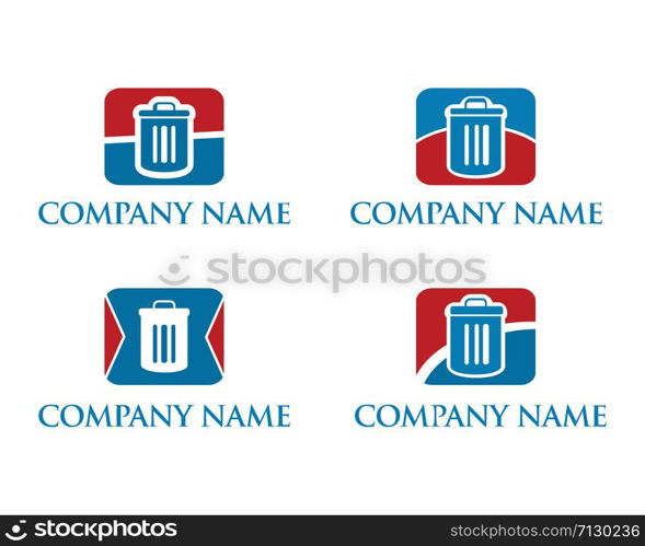 Trash Logo Collection Template
