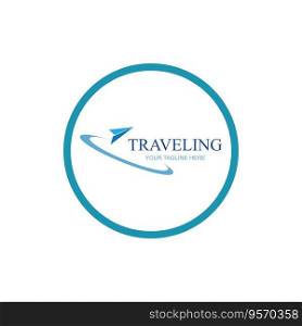 travel agency logo vector illustration design template