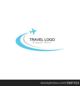 Travel agency vector logo template. Holiday logo template