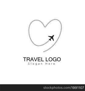 Travel agency vector logo template. Holiday logo template