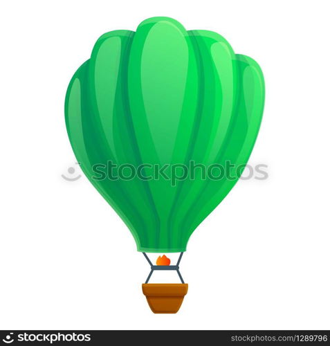 Travel air balloon icon. Cartoon of travel air balloon vector icon for web design isolated on white background. Travel air balloon icon, cartoon style