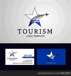 Travel Altai Republic flag Creative Star Logo and Business card design