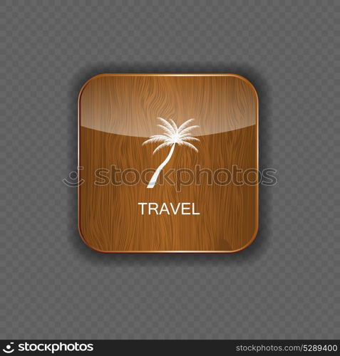 Travel application icons vector illustration