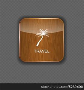 Travel application icons vector illustration