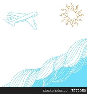 Travel background for you design. Vector collor Illustration.. Travel background for you design. Vector collor Illustration