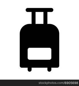 travel bag, icon on isolated background