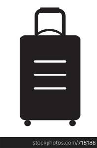 travel bag icon on white background. flat style design. travel bag sign.