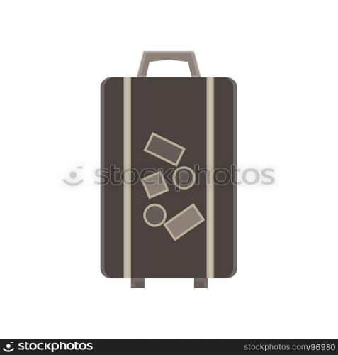 Travel bag vector suitcase illustration luggage trip tourism concept design background vacation object