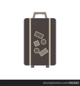 Travel bag vector suitcase illustration luggage trip tourism concept design background vacation object