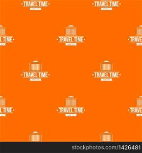 Travel bags pattern vector orange for any web design best. Travel bags pattern vector orange