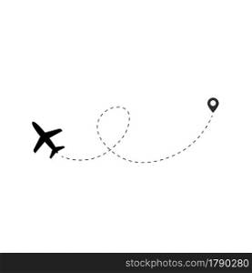 travel by planeplane flying,airplane flight path,travel dash, route finder by GPS, airplane routes,flight path of love,Valentine&rsquo;s Day.vector illustration