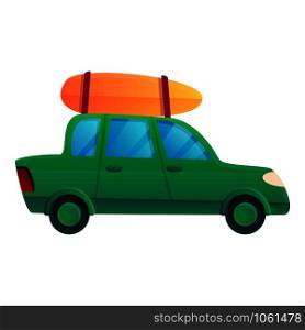 Travel car drive icon. Cartoon of travel car drive vector icon for web design isolated on white background. Travel car drive icon, cartoon style