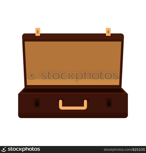 Travel case icon. Flat illustration of travel case vector icon for web design. Travel case icon, flat style