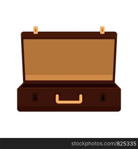 Travel case icon. Flat illustration of travel case vector icon for web design. Travel case icon, flat style