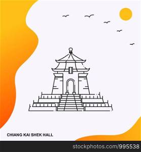 Travel CHIANG KAI SHEK HALL Poster Template
