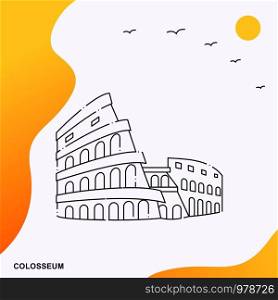 Travel COLOSSEUM Poster Template