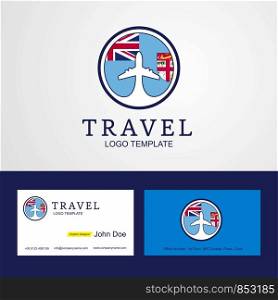 Travel Federation Bosnia and Herzegovina Creative Circle flag Logo and Business card design