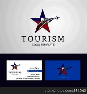 Travel Haiti flag Creative Star Logo and Business card design