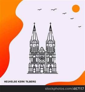 Travel HEUVELSE KERK TILBERG Poster Template
