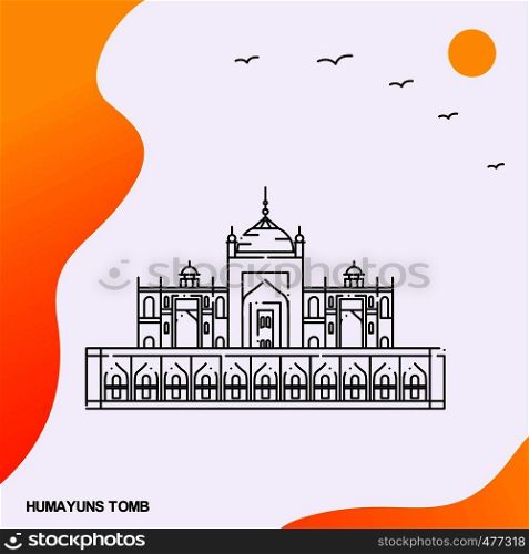 Travel HUMAYUNS TOMB Poster Template