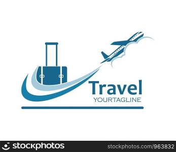 travel icon logo vector illustration design