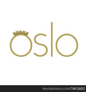 Travel Icon representing the European Norwegian city of Oslo