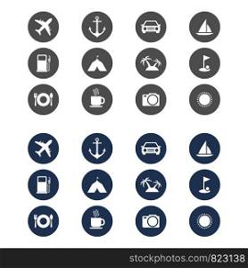 Travel Icon Set Vector Template Illustration Design. Vector EPS 10.