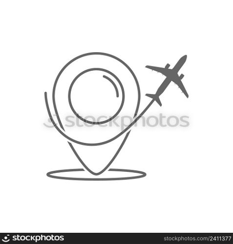 Travel icon. Simple flat EPS10 illustration.