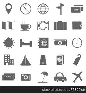 Travel icons on white background, stock vector