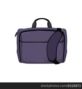 travel laptop bag cartoon. travel laptop bag sign. isolated symbol vector illustration. travel laptop bag cartoon vector illustration