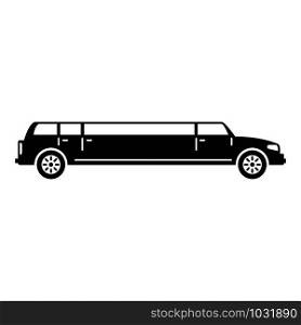 Travel limousine icon. Simple illustration of travel limousine vector icon for web design isolated on white background. Travel limousine icon, simple style