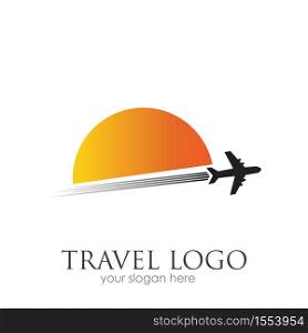 Travel logo vector icon design template-vector