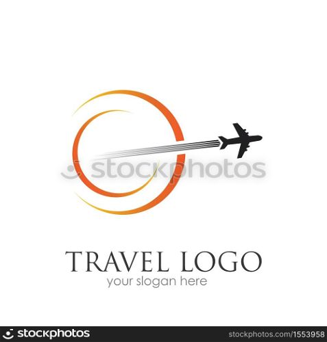 Travel logo vector icon design template-vector