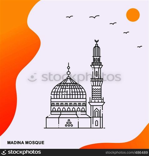 Travel MADINA MOSQUE Poster Template