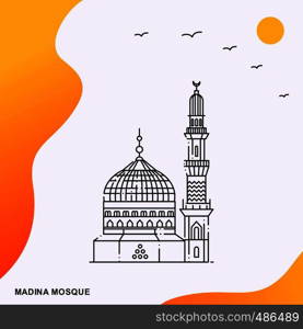 Travel MADINA MOSQUE Poster Template