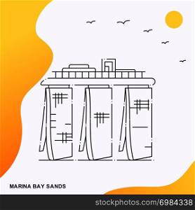 Travel MARINA BAY SANDS Poster Template