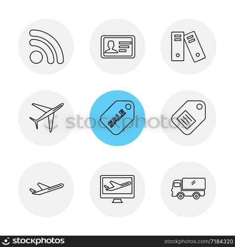 travel , money , shopping , destination , navigation , search , document , car , bus , plane , code , network , seo , sale , tag , discount , icon, vector, design, flat, collection, style, creative, icons