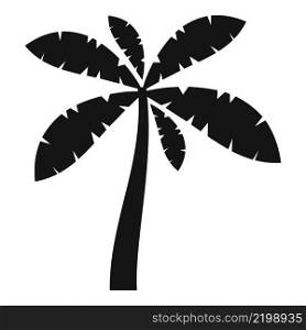 Travel palm tree icon simple vector. Coconut tree. Tropic vacation. Travel palm tree icon simple vector. Coconut tree
