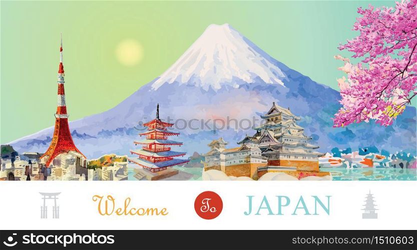 Travel popular landmark architecture japan.