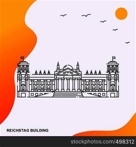 Travel REICHSTAG BUILDING Poster Template