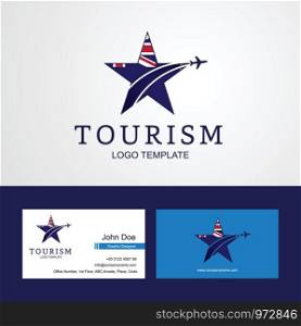 Travel Saint Helena flag Creative Star Logo and Business card design