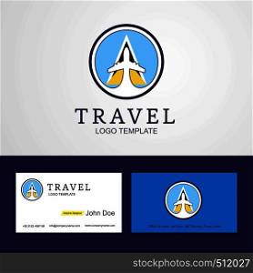 Travel Saint Lucia Creative Circle flag Logo and Business card design
