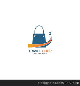 Travel Shopping logo design template